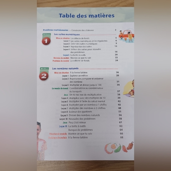 Grade 5 Math Learning School Book Chenelière Mathématiques (French) Hardcover - Picture 6 of 13